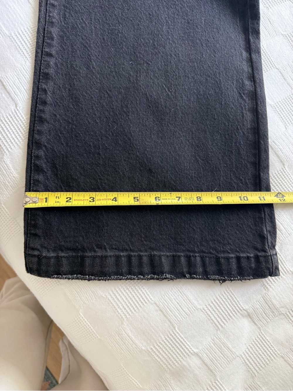 NWT Pistola Aria Denim Jumpsuit Mulholland Black Wide Leg Sz S - Picture 13 of 13
